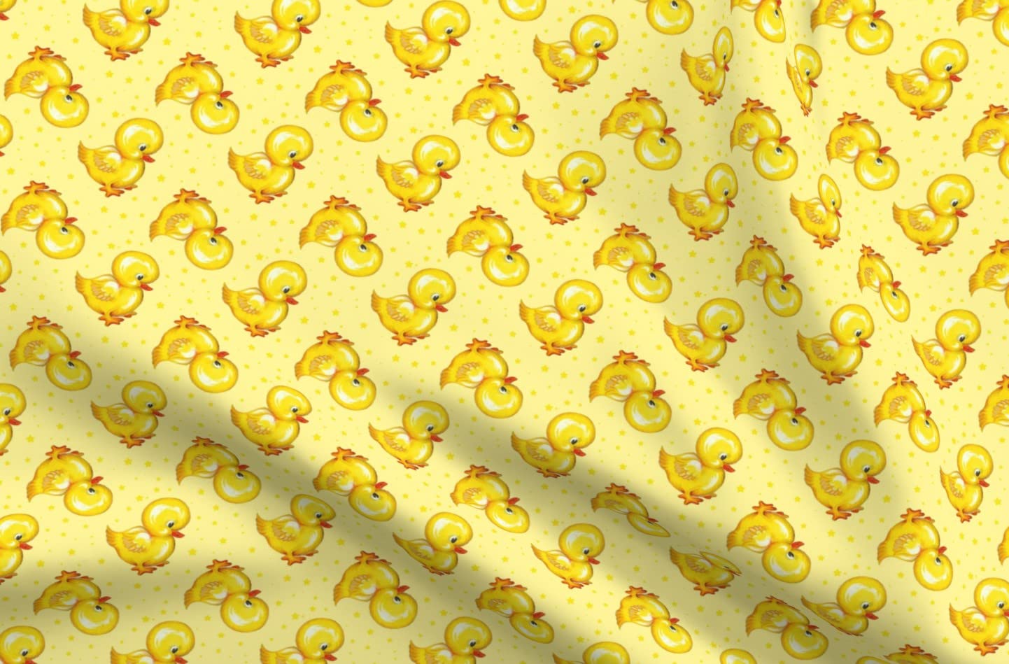 Amazon.com: Spoonflower Fabric - Rubber Yellow Duck Vintage Animal